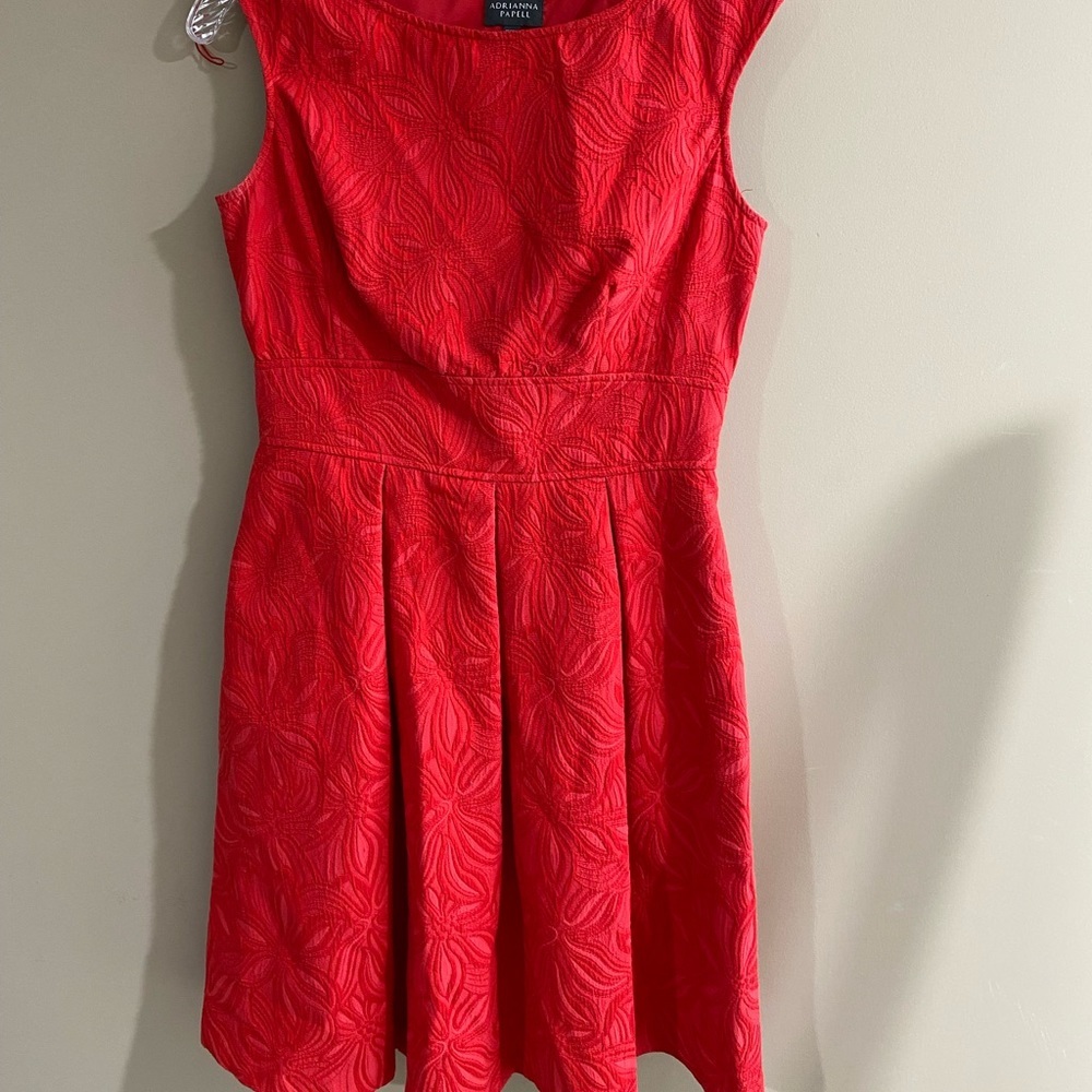 Adrianna Papell size 6 red dress